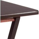 Indoor Single Folding TV Tray Table Walnut L19 x W15 x H26inches.