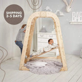 Indoor Wooden Playground for Children - 6in1 Playground + Swings Set + Slide Board