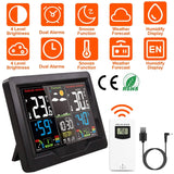 Indoor/Outdoor Thermometer Humidity Weather Forecast Temperature with Backlight