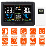 Indoor/Outdoor Thermometer Humidity Weather Forecast Temperature with Backlight
