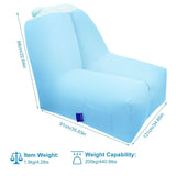 Inflatable Lounger Air Sofa Chair Couch with Portable Organizing Bag