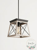 Progress Lighting Briarwood Collection 1-Light Graphite Pendant