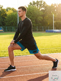 Nike Mens Clash Black Lined Stretch Logo Graphic Classic Fit Wicking Shorts