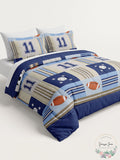 My World Denim and Khaki Sports Full/Queen Comforter Set