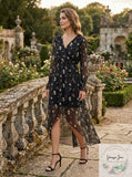 Aqua Dots Multicolor High-Low Casual Dress, Size XS