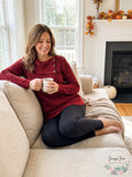 Style & Co. Womens Marled Envelope Neck Pullover Sweater