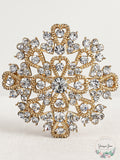 Charter Club Gold-Tone Crystal Heart Cluster Pin