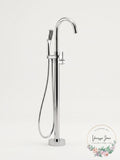 Miseno MNO194 CP Floor Mounted Tub Filler with 1.8 GPM Hand Shower Integrated