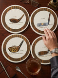 Set of 4 CoasterStone 4-1/4-Inch Absorbent Coasters, Jockey Print