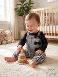 Carter's Baby Girls 2-Pc. T-Shirt and Gingham Jumpsuit Set
