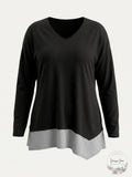 Style Co. Womens Mixed Media Pullover Blouse, Size 2X