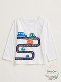 First Impressions Boys Long Sleeve Print T-Shirt