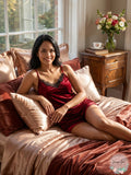 I.N.C. Women's Lace-Trim Velvet Cami Top