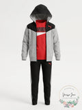 Puma 3-Pc. Colorblocked Fleece Hoodie, Jogger Pants and T-Shirt, Size 5