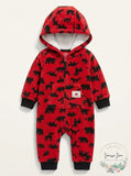 Carter's Baby Boys Hooded Fleece Jumpsuit