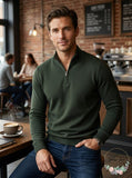 Alfani Mens Quarter-Zip Knit Sweater