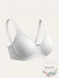 Leading Lady Plus Size Luxe T-Shirt Bra, Size 46F/Bright White