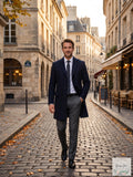 Calvin Klein Mens Prosper X-Fit Slim Fit Overcoat