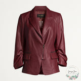 Kobi Halper Leather Caden Blazer, Size Large