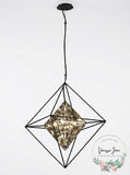 Troy Lighting Epic Pendant in Forged Iron, Size Medium