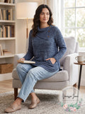 Style & Co Envelope Collar Kangaroo Pocket Sweater