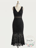 Bardot Women's Fiona Lace Trumpet Dress, Black, Size 6