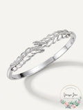 Charter Club Silver-Tone Pave Leaf Hinge Bracelet