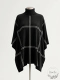Alfani Grid-Print Turtleneck Sweater