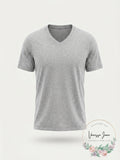 Alfani Mens Speckled Casual Sexy V-Neck T-Shirt