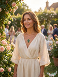 Alfani Gold-Tone Colored Palm Leaf Long Pendant Necklace