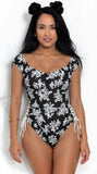 Bar III Off-The-Shoulder One-Piece Swimsuit