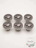 Lot of 7 Liberty Hardware PBF656C Seaside Cottage 1-7/16 Inch Mushroom Knob