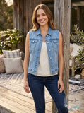 Style & Co. Woman's Denim Vest, Size Small
