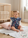First Impressions Baby Girls Cotton Enchanted Flutter Sleeve Bodysuit