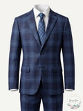 Tallia Mens Slim-Fit Plaid Linen Suit Jacket