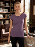 Ideology Womens Striped Cut-Out T-Shirt