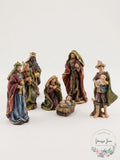 Kurt Adler Christmas Nativity Table Decor 7-piece Set