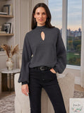 Vince Camuto Extended Shoulder Keyhole Top, Size Small