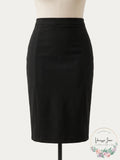 Kasper Womens Black Knee Length Wear to Work Pencil Skirt Plus 14W