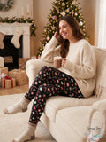 Planet Gold Juniors' Printed Holiday Leggings