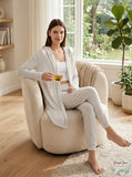 Calvin Klein Pure Lounge Long Sleeve Open Hoodie - Snow Heather, Size XS