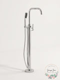 Miseno MNO194 CP Floor Mounted Tub Filler with 1.8 GPM Hand Shower Integrated
