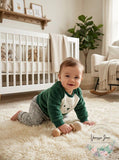 Carters Baby Boys 2-Pc. Faux-Fur Sweatshirt and Fleece Jogger Pants Set