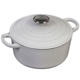 Inspired Home 5-Piece Enameled Cast Iron Cookware Set - Pure White