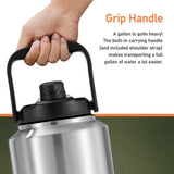 Insulated 1 Gallon Stainless Steel Wide Mouth Growler with Tactical Carrying Bag