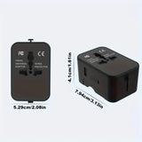 International Portable Worldwide All-in-One Plug Travel Adapter Converter for USA EU UK AUS