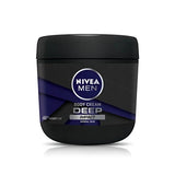 Nivea Men Deep: 400ml Hand & Body Lotion - Moisturizing Cream with Woody Spicy Scent for Normal Skin - Long Lasting Hydration