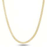 Italian 14K Yellow Gold Curb Link Chain Necklace