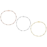 Italian Sterling Silver 10" Anklets