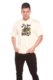 It`s time to BOOST Men's Bamboo Viscose/Organic Cotton Short Sleeve Graphic T-Shirt